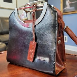 Leather-Trimmed Tote by La Philipe